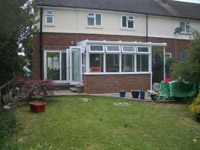 photo of lean to completed conservatory